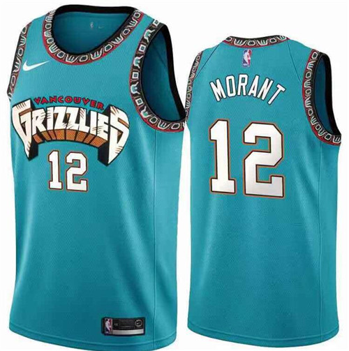 Youth Memphis Grizzlies #12 Ja Morant Teal Stitched Basketball Jersey